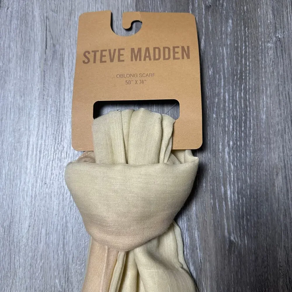Steve Madden Tan Ombré Scarf 50” x 74”